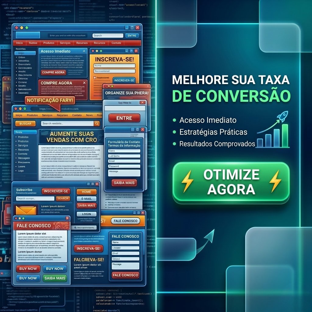 Dashboard de otimização de taxa de conversão (CRO) com foco em resultados