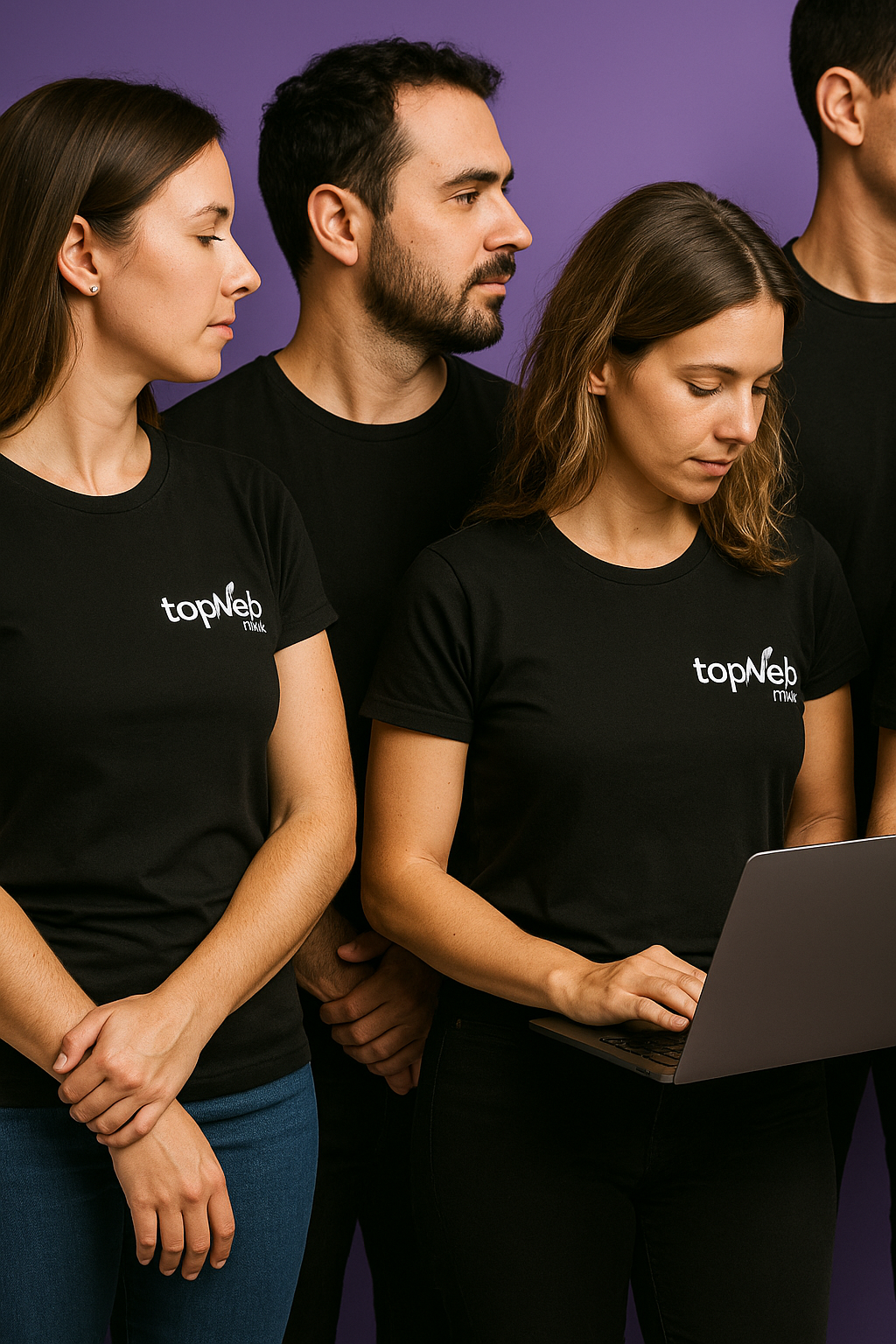 Equipe da Top Web Mkt reunida, especialistas em marketing digital, Google Ads, Meta Ads e criação de sites em São Paulo
